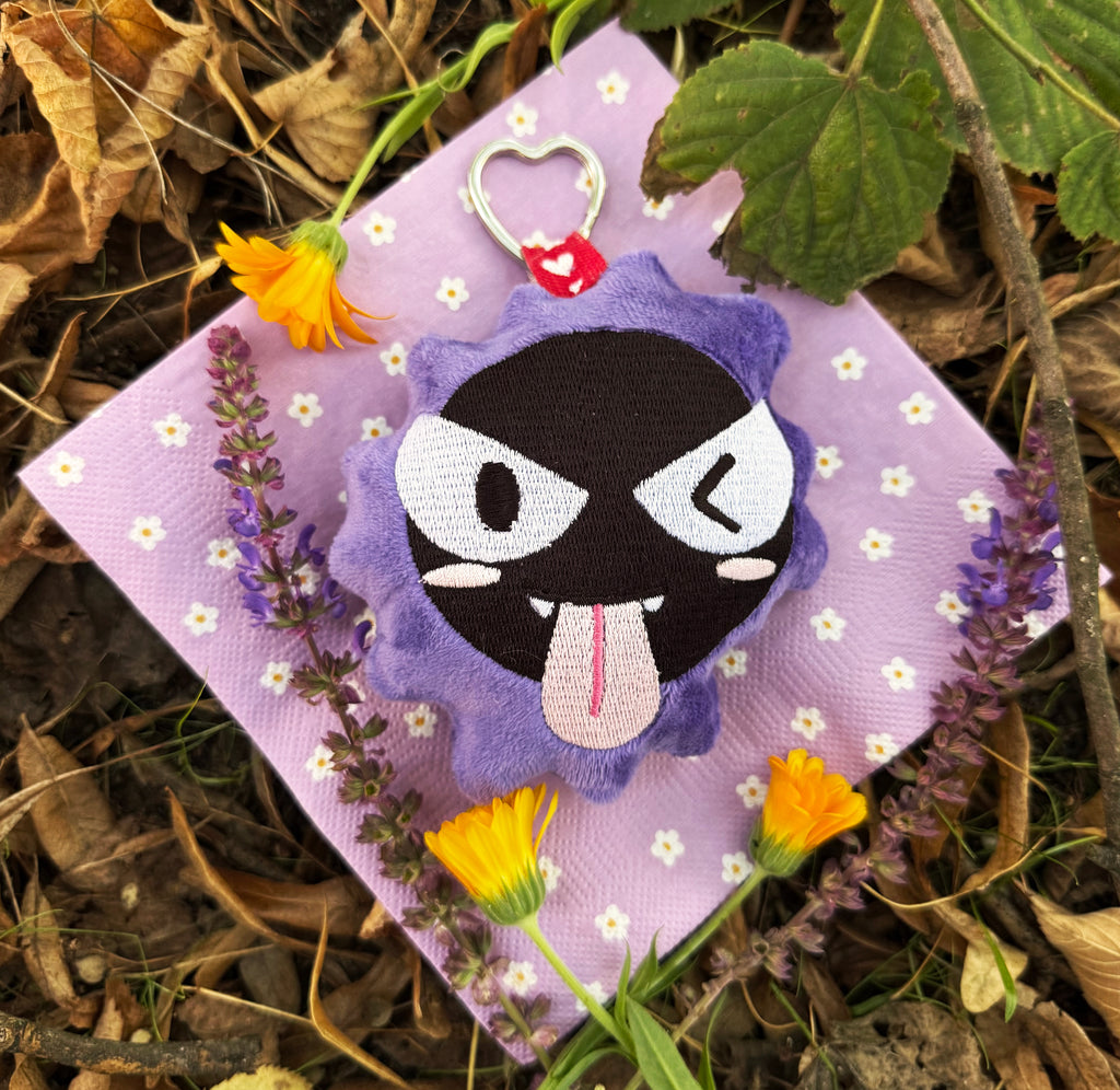 Gastly Haunter Gengar ITH Haft komputerowy Wzór Brelok Pluszowy